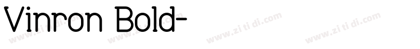 Vinron Bold字体转换